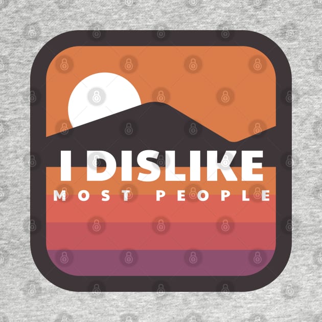 I dislike most people by BodinStreet